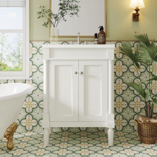 Ahşap Banyo Dolabı
