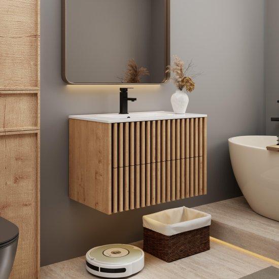 Ahşap Banyo Dolabı