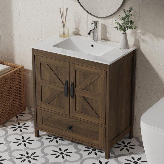 Ahşap Banyo Dolabı