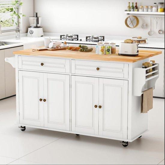 Ahşap Mutfak Adası