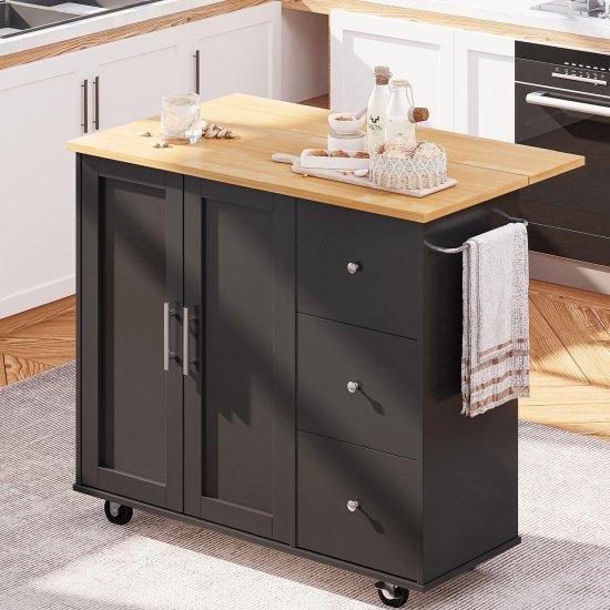 Ahşap Mutfak Adası