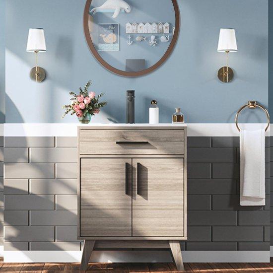 Antrasit Banyo Dolabı