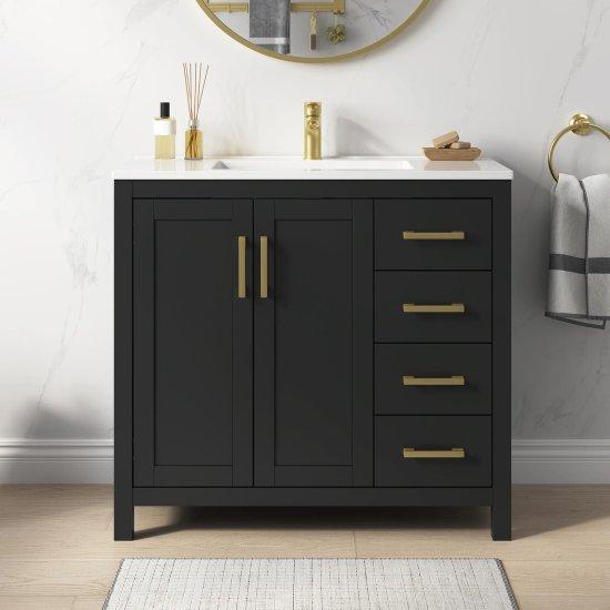 Antrasit Banyo Dolabı