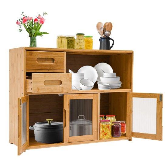 Bambu Mutfak Dolabı