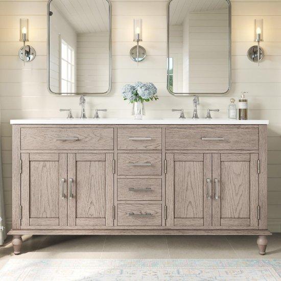 Çift Lavabolu Banyo Dolabı
