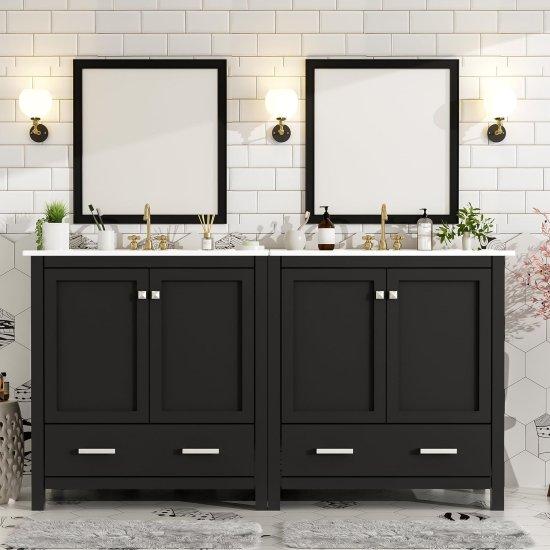 Çift Lavabolu Banyo Dolabı