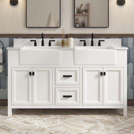 Çift Lavabolu Banyo Dolabı