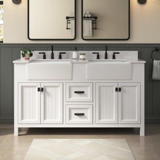 Çift Lavabolu Banyo Dolabı