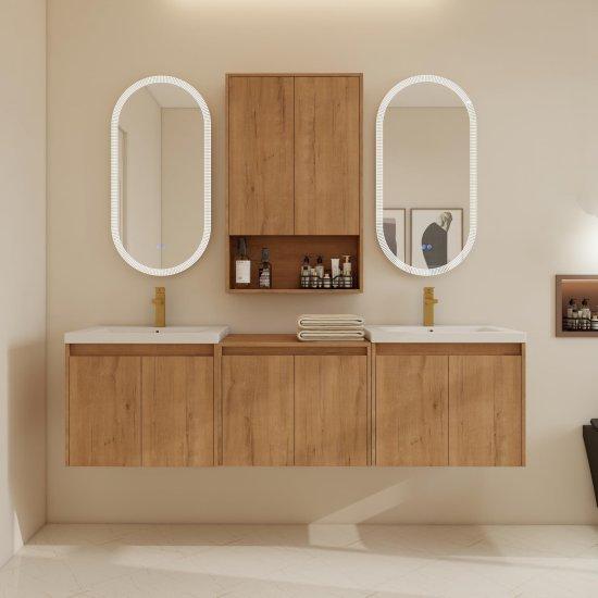 Çift Lavabolu Banyo Dolabı