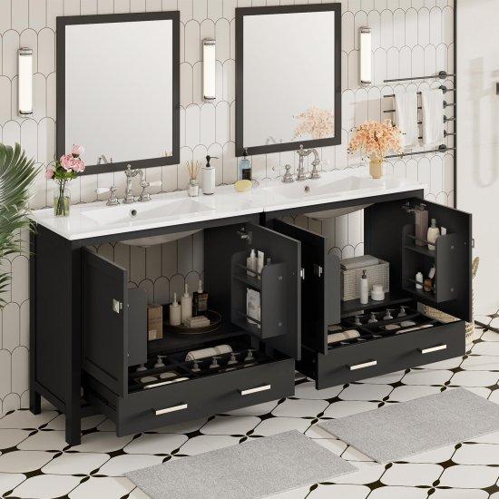 Çift Lavabolu Banyo Dolabı