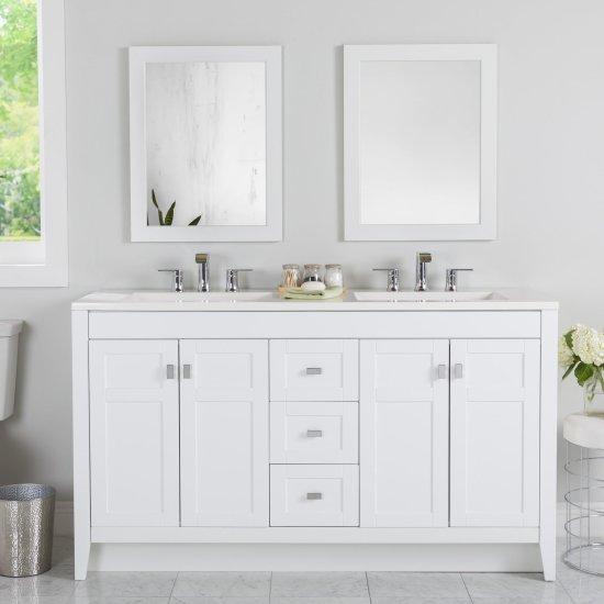 Çift Lavabolu Banyo Dolabı