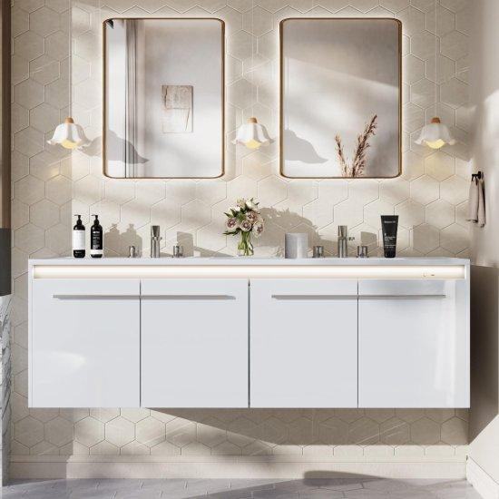 Çift Lavabolu Banyo Dolabı