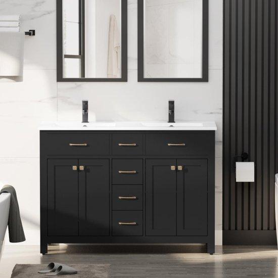 Çift Lavabolu Banyo Dolabı