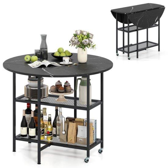 Katlanır Yuvarlak Mutfak Masası