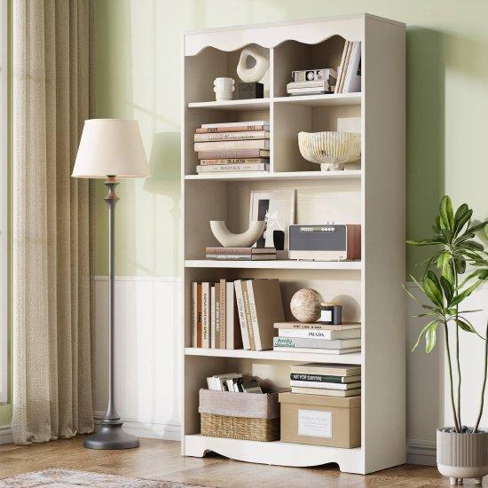 Krem Rengi Kitaplık