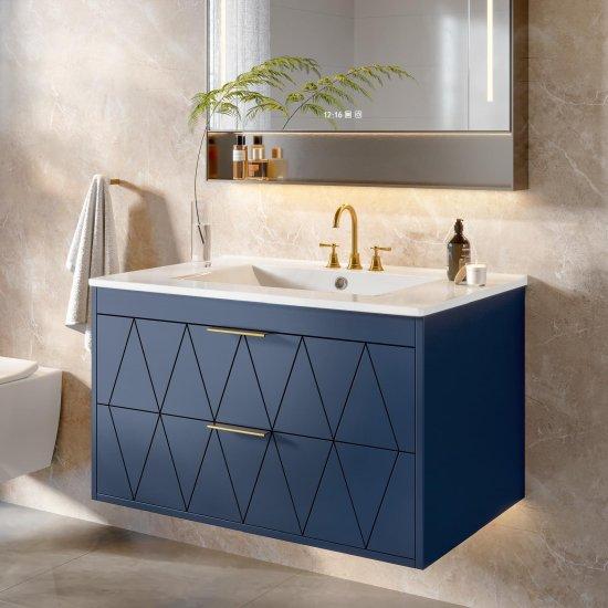 Mavi Banyo Dolabı