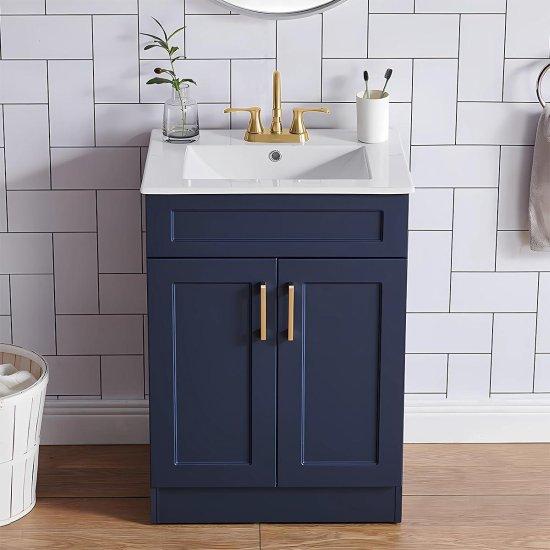 Mavi Banyo Dolabı