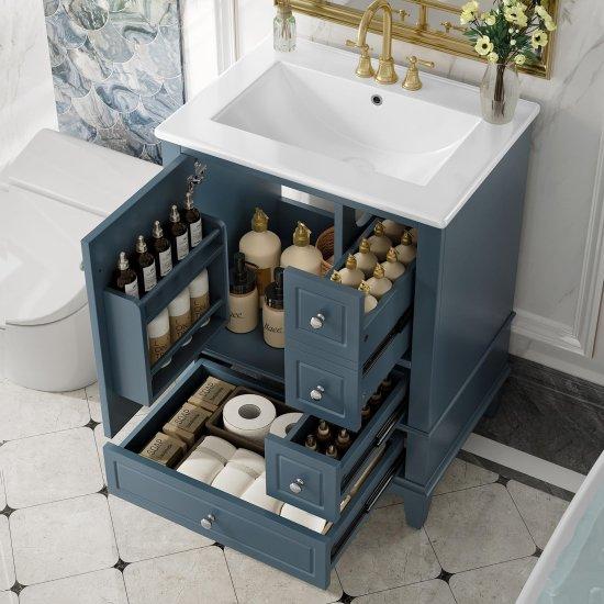 Mavi Banyo Dolabı