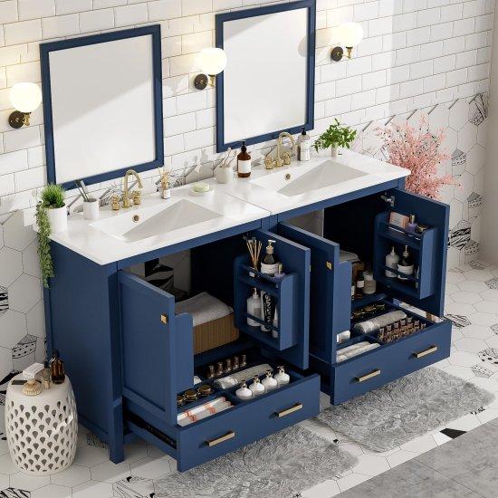 Mavi Banyo Dolabı