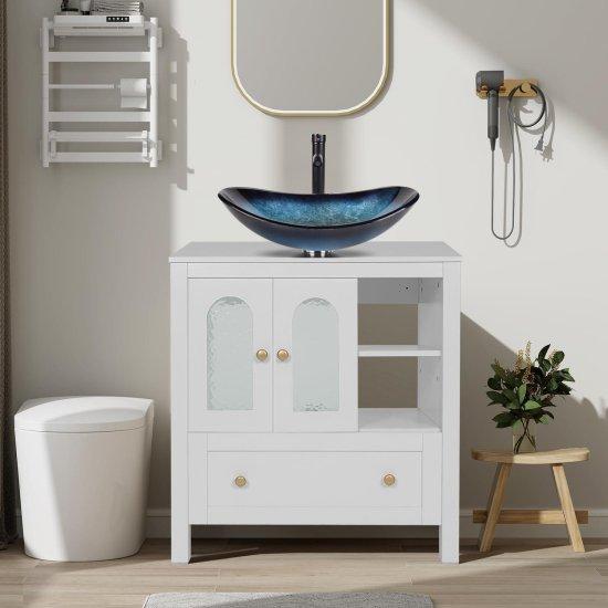 Mavi Banyo Dolabı