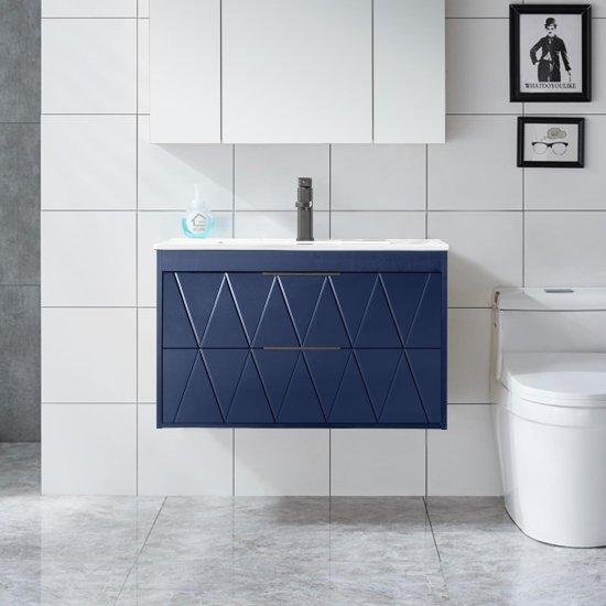 Mavi Banyo Dolabı