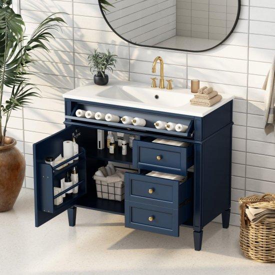 Mavi Banyo Dolabı