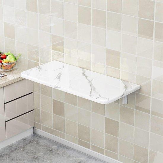 Mermer Desenli Katlanır Masa