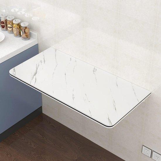 Mermer Desenli Katlanır Masa