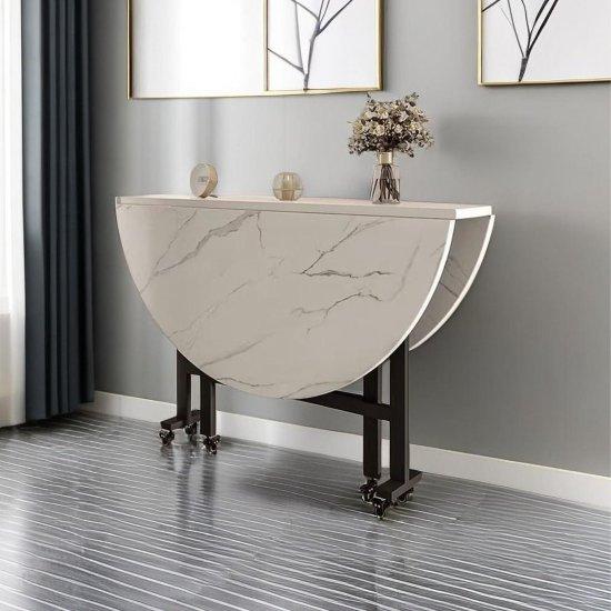 Mermer Desenli Katlanır Masa