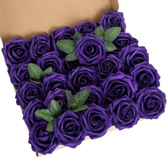 Mor Yapay Çiçekler