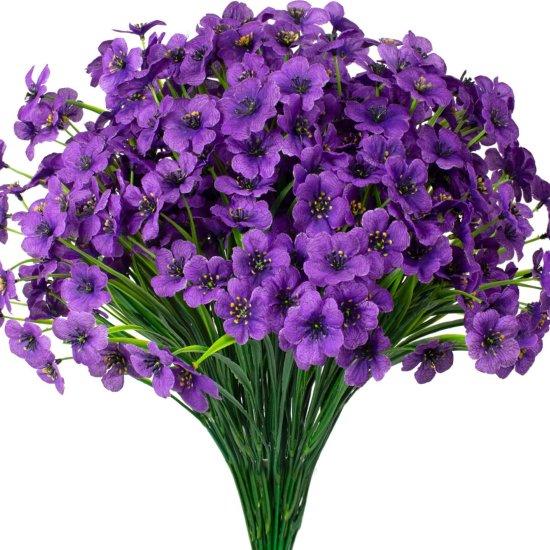 Mor Yapay Çiçekler