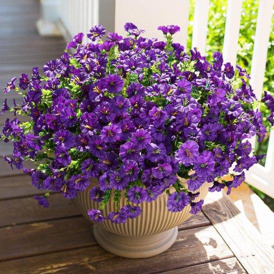 Mor Yapay Çiçekler