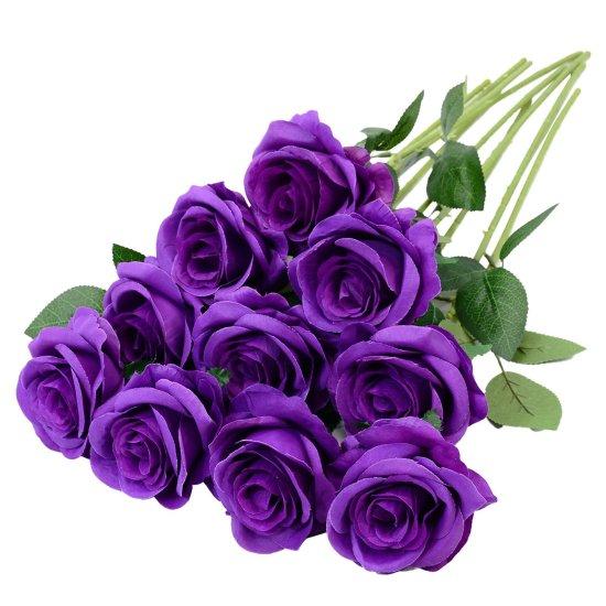 Mor Yapay Çiçekler