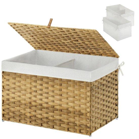 Rattan Kapaklı Sepet