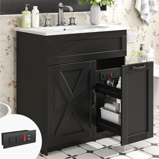 Rustik Banyo Dolabı