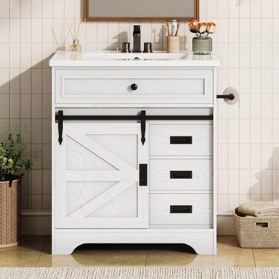 Rustik Banyo Dolabı