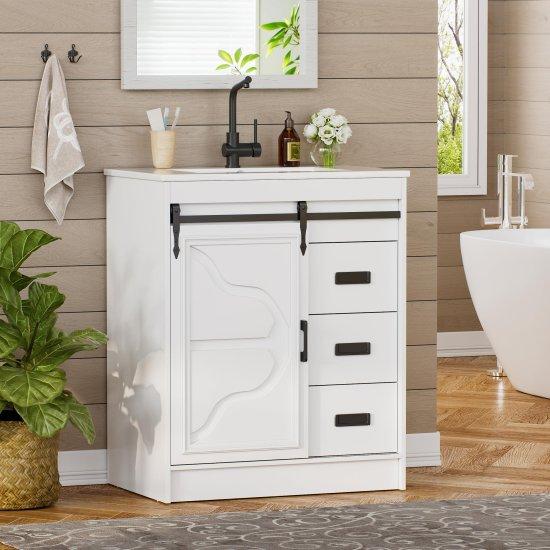 Rustik Banyo Dolabı