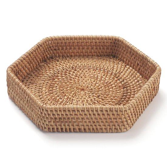 Sedefli Rattan Tepsi