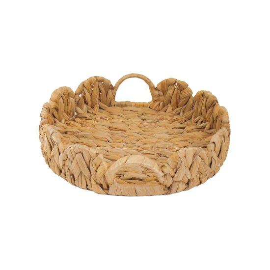 Sedefli Rattan Tepsi