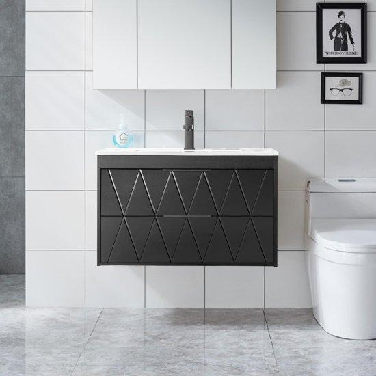 Siyah Banyo Dolabı