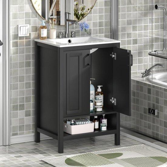 Siyah Banyo Dolabı