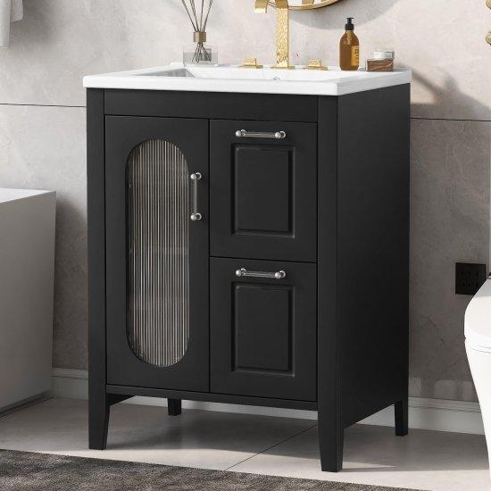 Siyah Banyo Dolabı