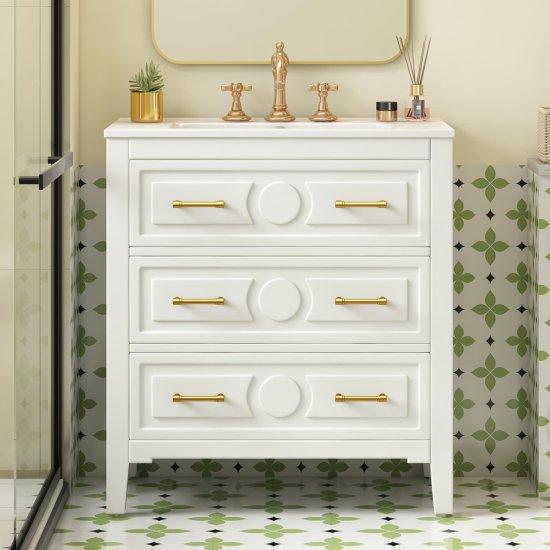 50 Cm Lavabolu Banyo Dolabı