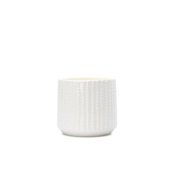 Beyaz Seramik Saksı