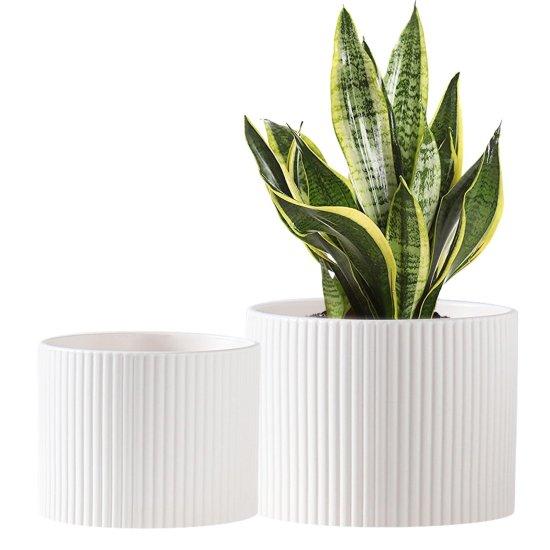 Beyaz Seramik Saksı