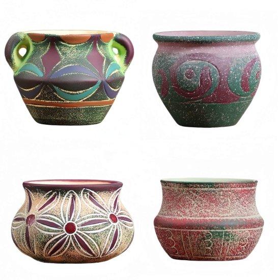 Dekoratif Kaktüs Saksıları