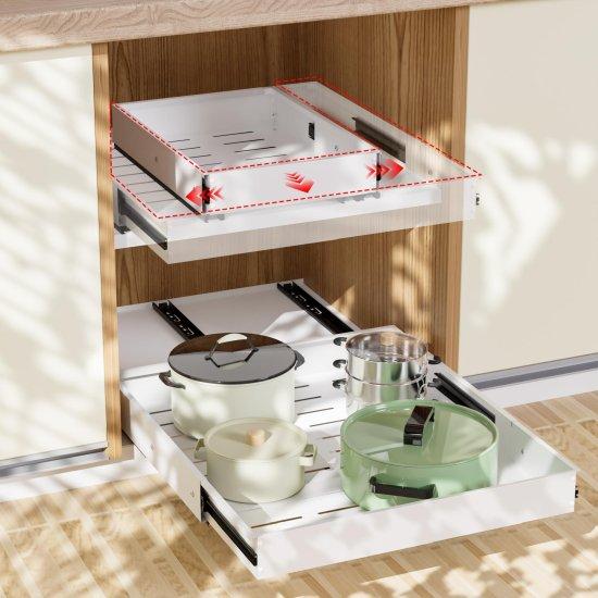 Teleskopik Raylı Çekmece