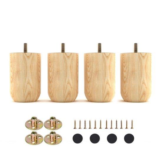 Ahşap Yuvarlak Ayak