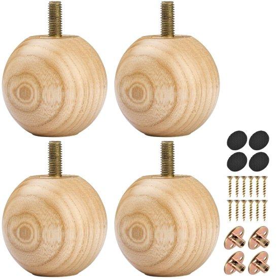 Ahşap Yuvarlak Ayak