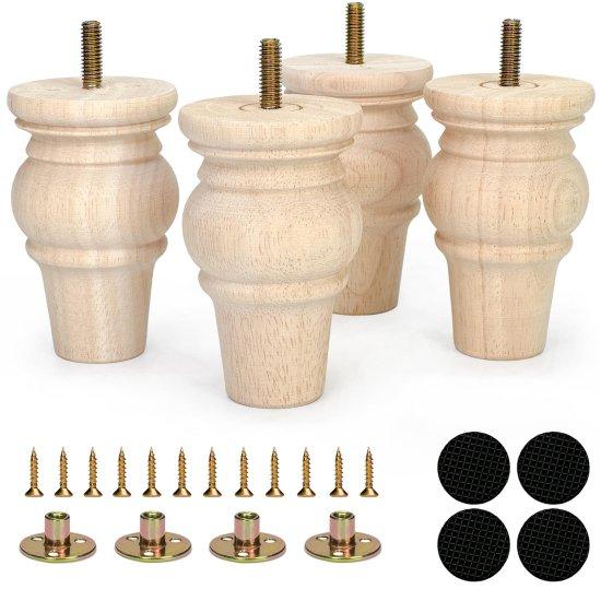 Ahşap Yuvarlak Ayak